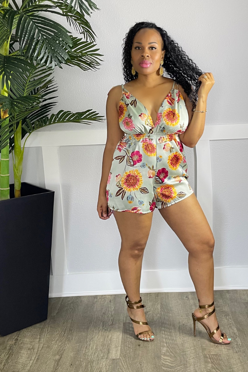 Floral Vacation Romper